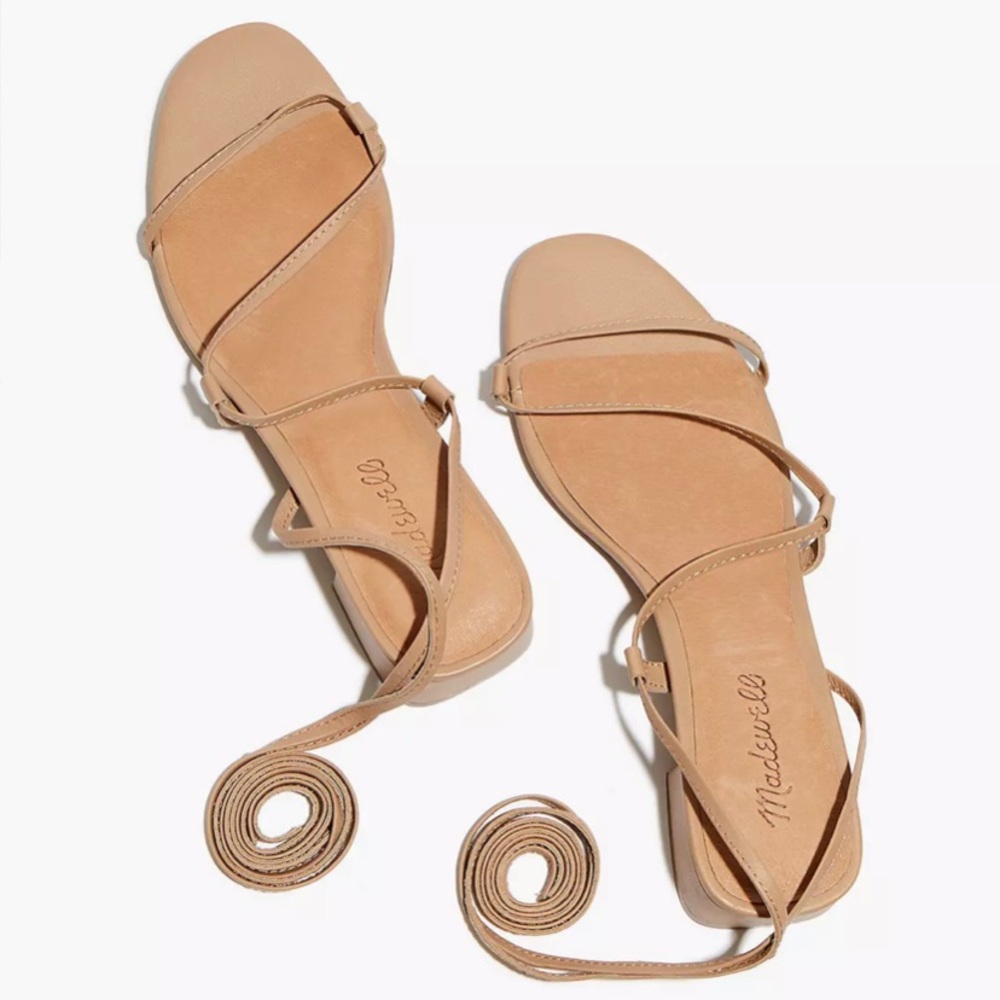Madewell - The Brigitte Lace-Up Sandal in Leather